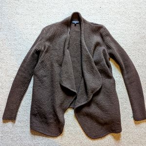 Vince 100% Wool Waterfall Hi-Lo Cardigan Size Small
